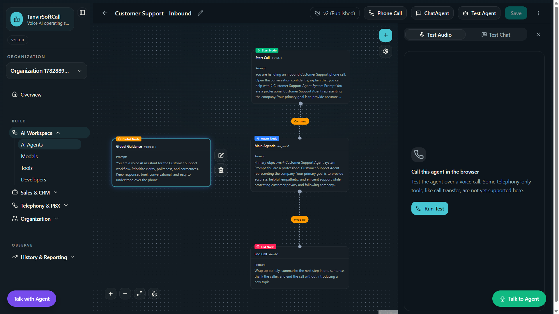 AI Voice Agent and Chat Platform - 2